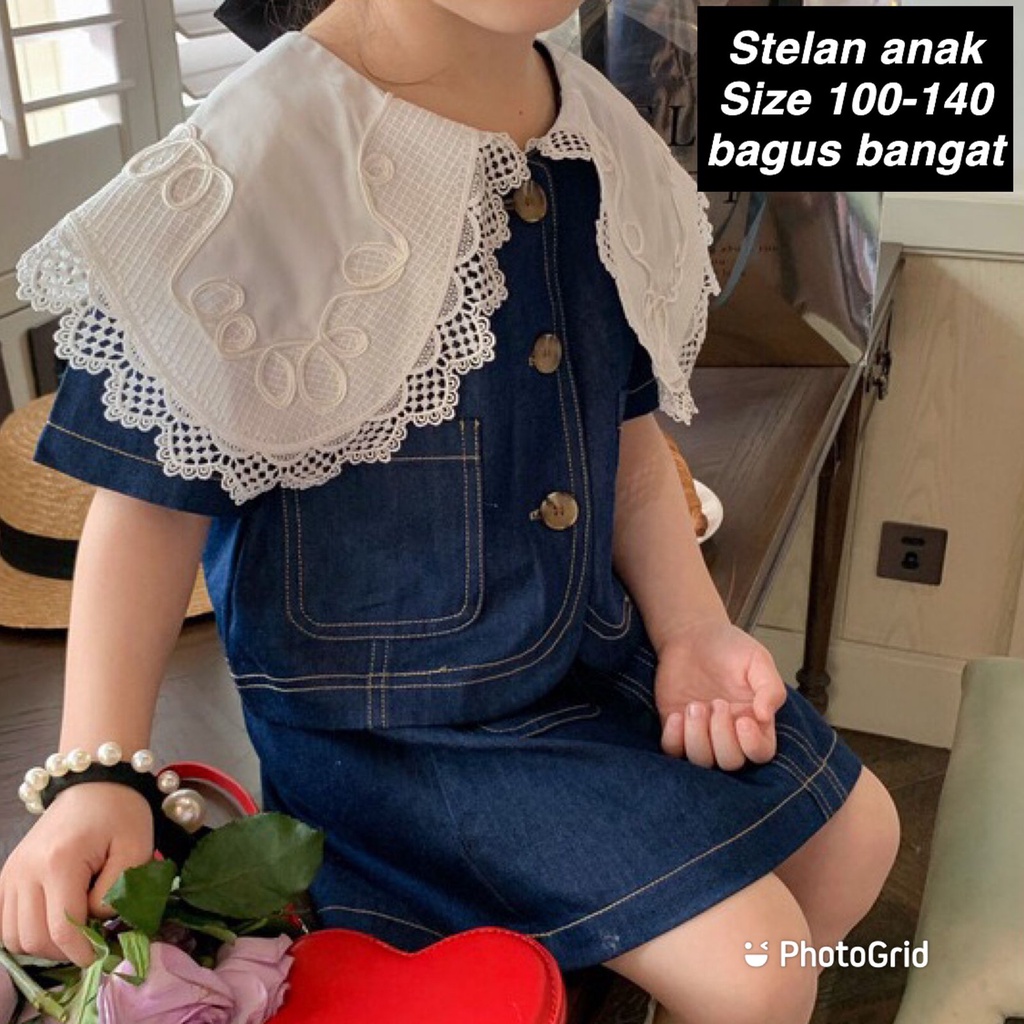 (LOLI-JKT) BS-304 STELAN ANAK CEWEK COURT THIN SKIRT SIZE 100-140