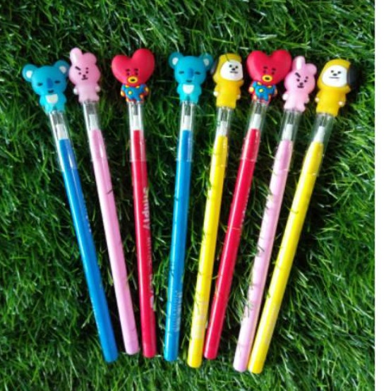 

Sale!!! Pensil Lantu Susun Karakter Bt21 Isi 12 Pcs Terlaris