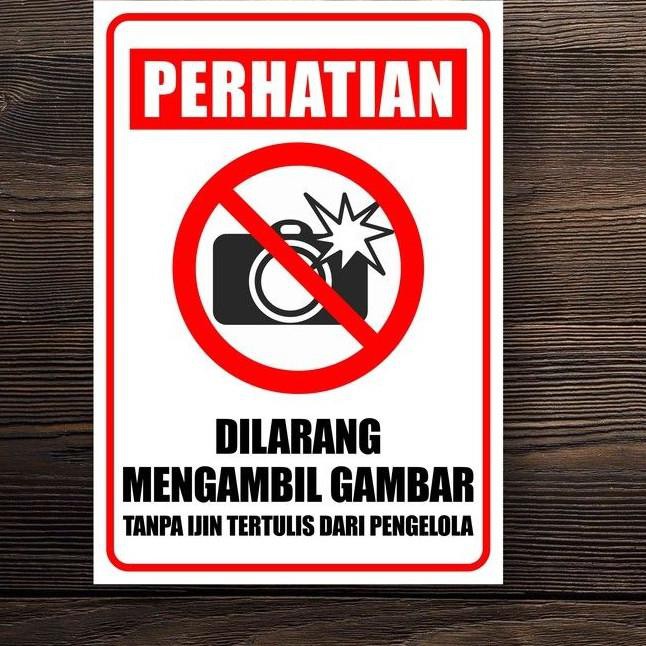 

Terbaru Sticker Waterproof Dilarang Memotret