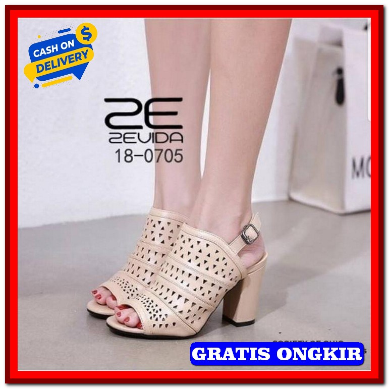 Sandal Hak Tahu Hils Pendek Wanita Murah Terbaru Sendal Kondangan High Heels Pesta Perempuan Fashion