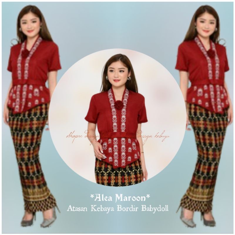 Atasan Kebaya Bali Modern Floy Bordir