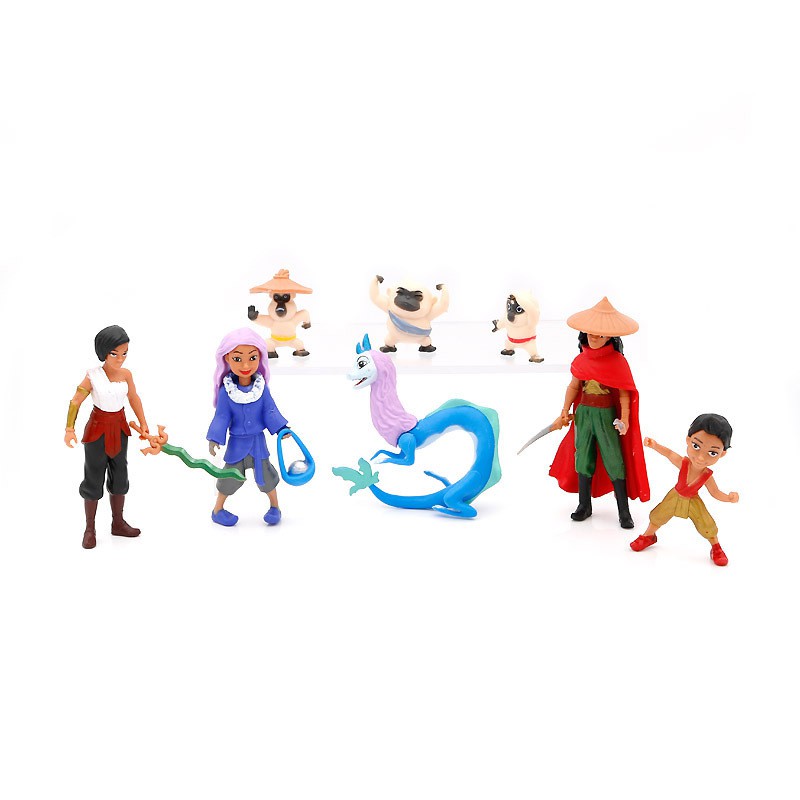 8pcs / Set Mainan Action Figure Model Disney Raya And The Last Dragon Untuk Hadiah Ulang Tahun Anak