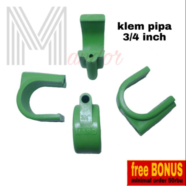 Klem pipa pvc 3/4 inch