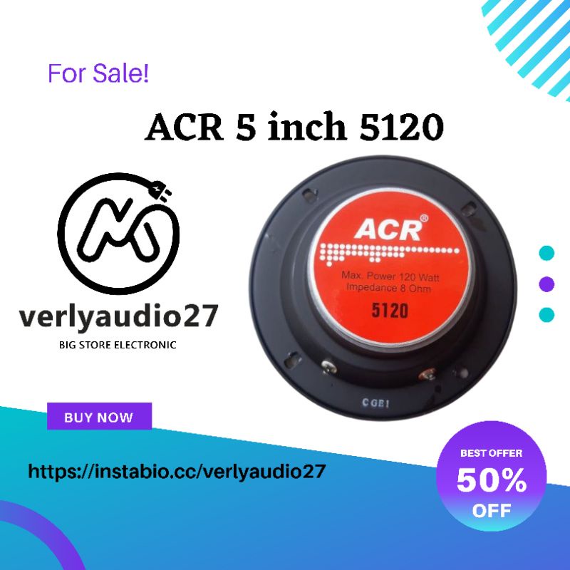 ACR Component Speaker Middle 5 Inch 5120