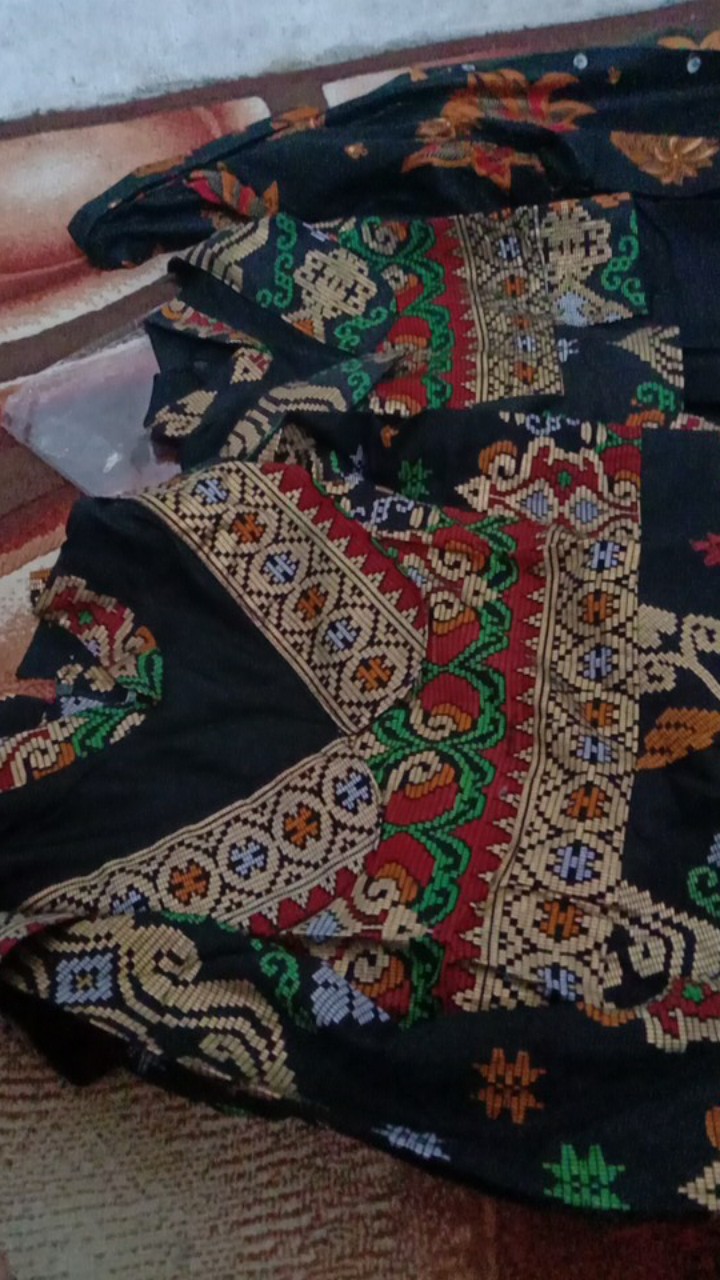 Wou Batik Belvania Family Batik Couple Maura Couple - Sania Ruffle Batik Couple Ori Ndoro - Kg029