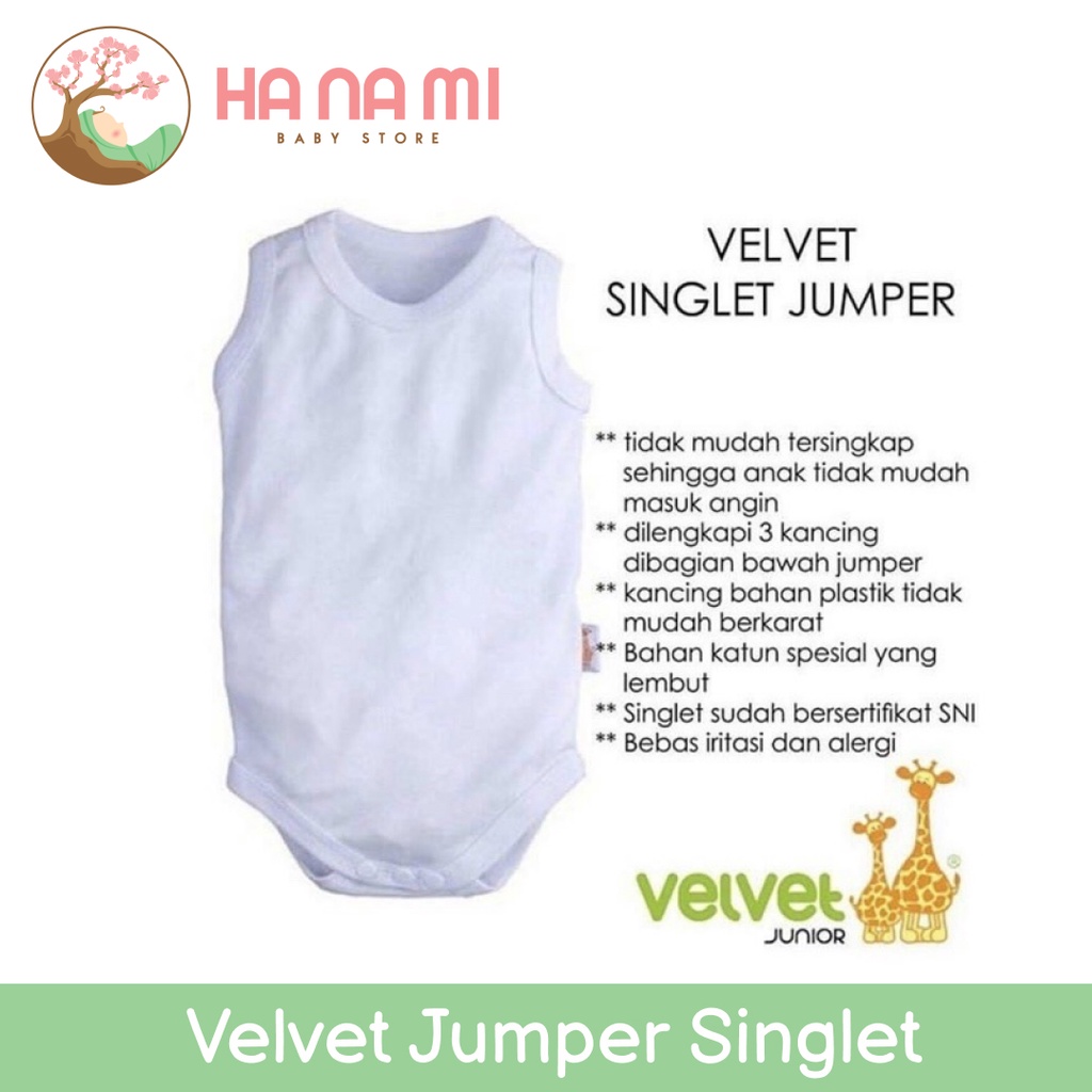 Velvet Junior Singlet Jumper 0-6 bulan