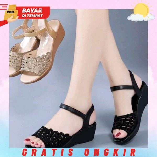 Weges Cwe Formal Wetges Impor Premium Wegdes Model Kekinian 2022 Wejes Ibu2 Sepatu Perempuan Dewasa 