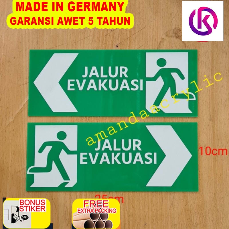 

Grosir Acrylic jalur evakuasi (harga satuan ya)