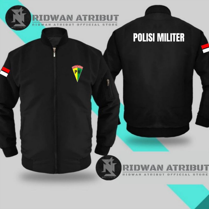 jaket bomber polisi militer/jaket bomber polisi militer bordir