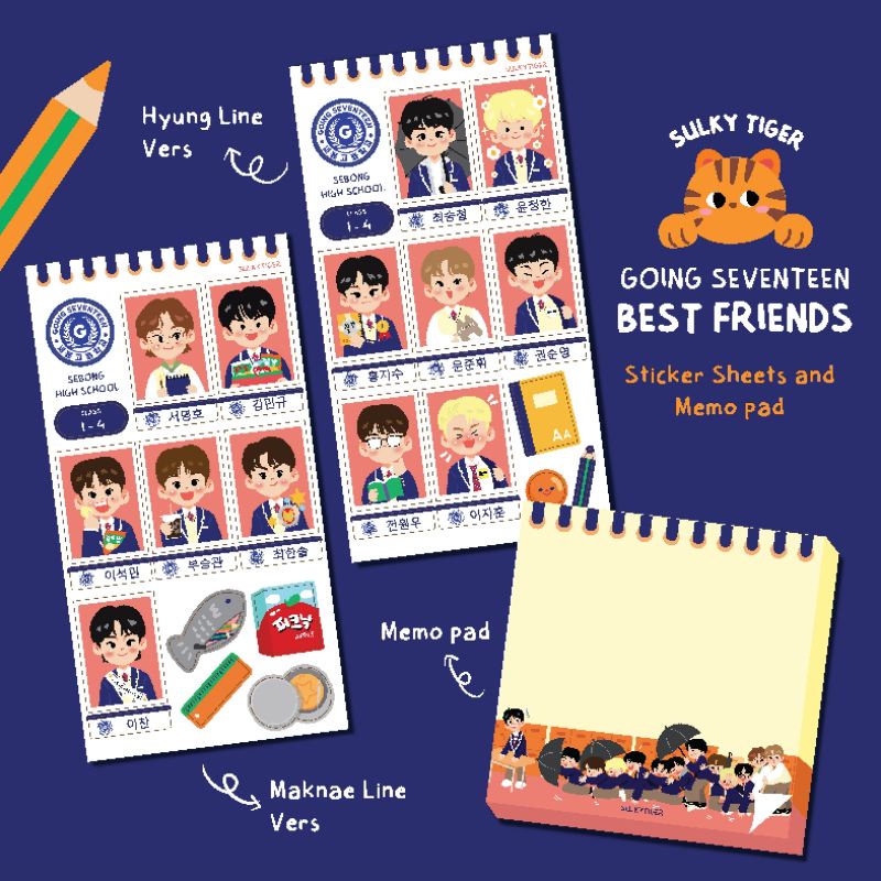 

GOSE BEST FRIENDS Stickers & Memo pad