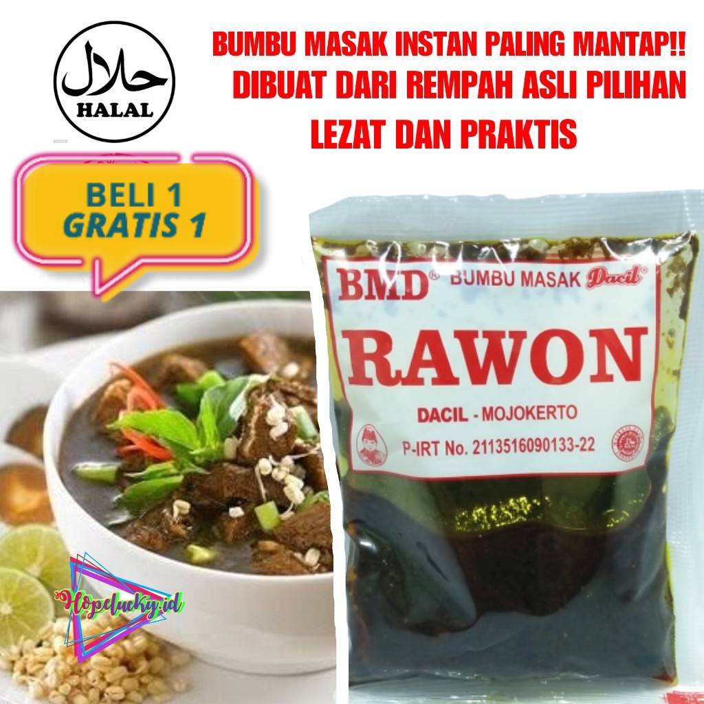 

BUMBU RAWON BUMBU MASAK INSTAN ALAMI CEPAT SAJI PRAKTIS COD