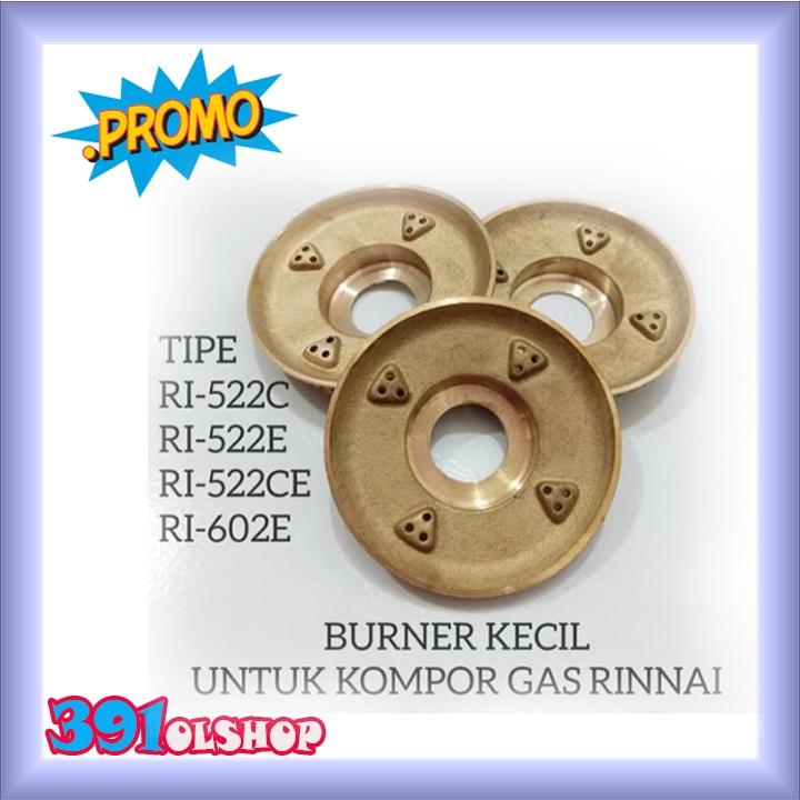 Burner Kuningan Kompor Rinnai - Burner Kompor Rinnai - Burner Kompor Rinnai