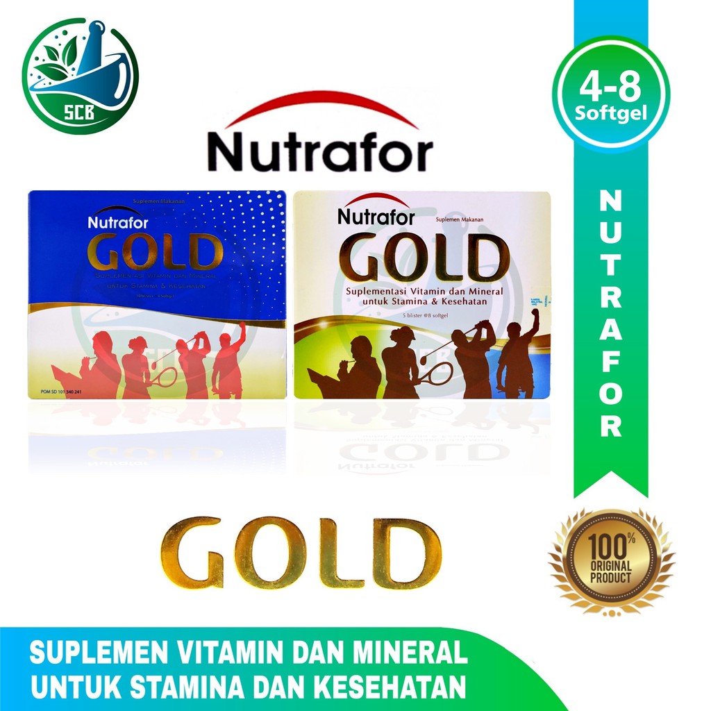 Nutrafor Gold Vitamin Mineral Untuk Stamina Kesehatan -Harga Perlembar
