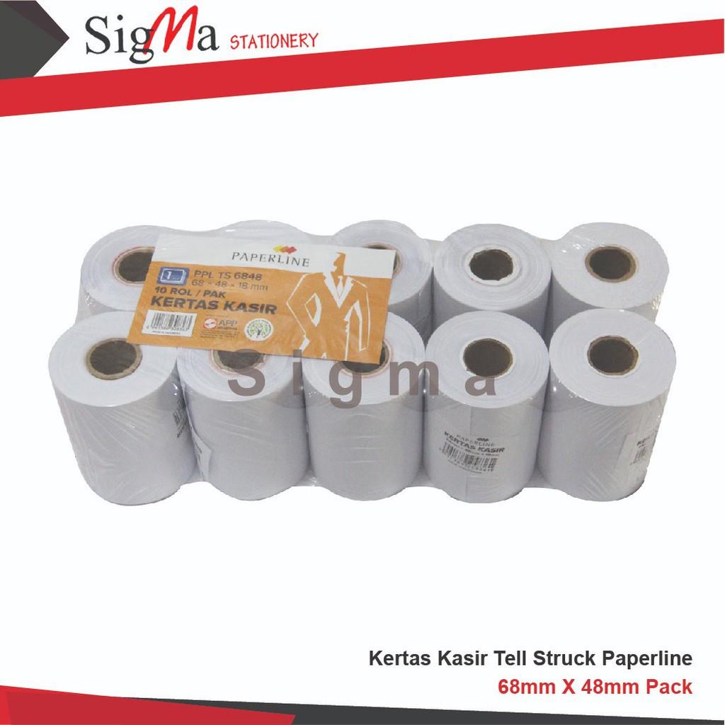

HJK Kertas Struk / Kertas Kasir 75x65 , 44 x 65 , 58 x 48 , 58 x 65 PAPERLINE berbagai ukuran (pack)