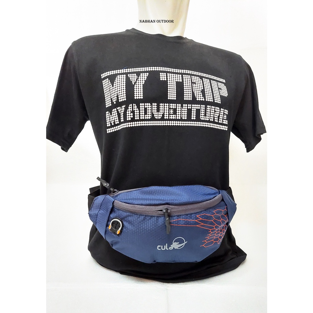 Tas Waistbag - Sling Bag CULA Waterproof Oval Doble Strip Original Outdoor