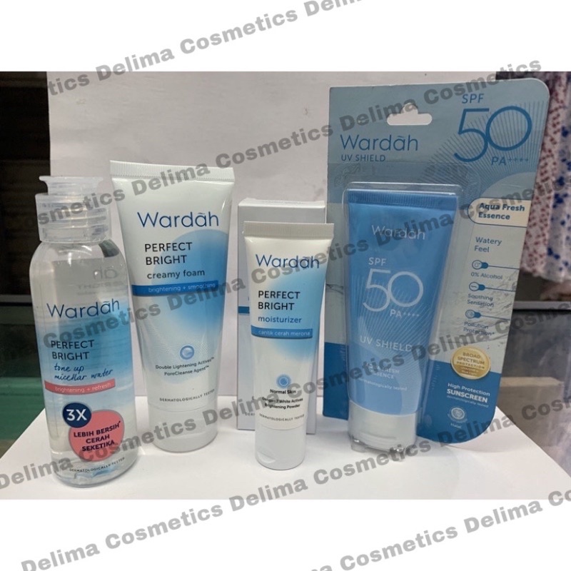 (Bisa COD) Wardah Paket Perfect Bright mencerahkan 4in1