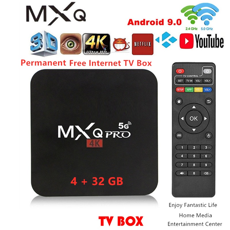 Digital Online TV Ram 2+16GB TV BOX MXQ Pro 5G
