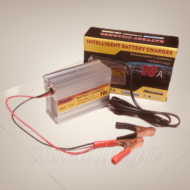 Charger Aki Portable 12V 10A Mobil Motor