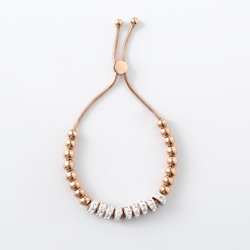 Gelang serut ring zircon full titanium anti karat korea fashion - ercassia