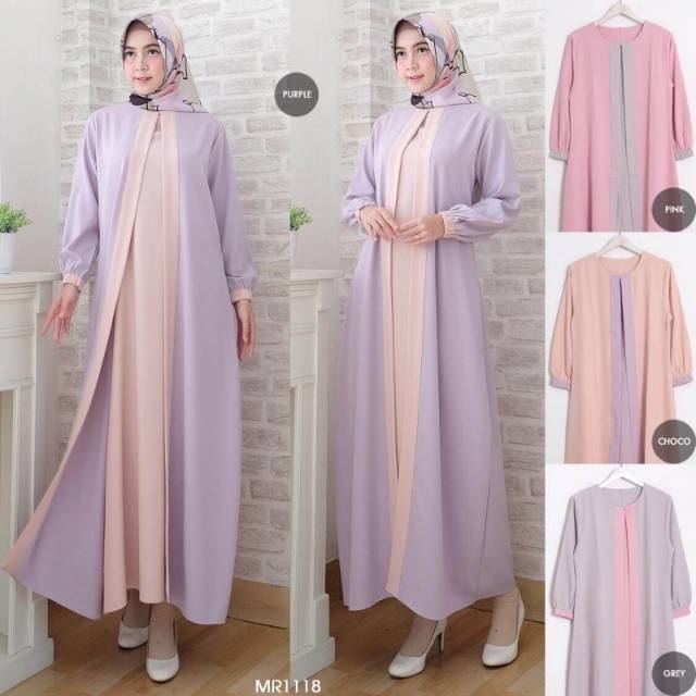 GAMIS CANTIK DIAMOND LEAYER FIT TO L Gamis Wanita Terbaru Original Realpict Gamis Butik Ori