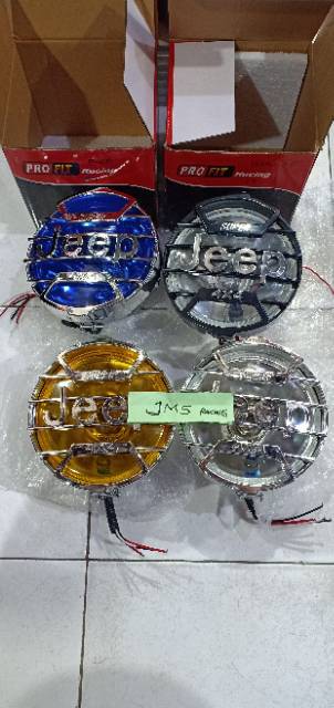 Lampu depan jeep bulat telaris universal yamaha rxk vixion scorpio honda tiger mega pro gl pro dll