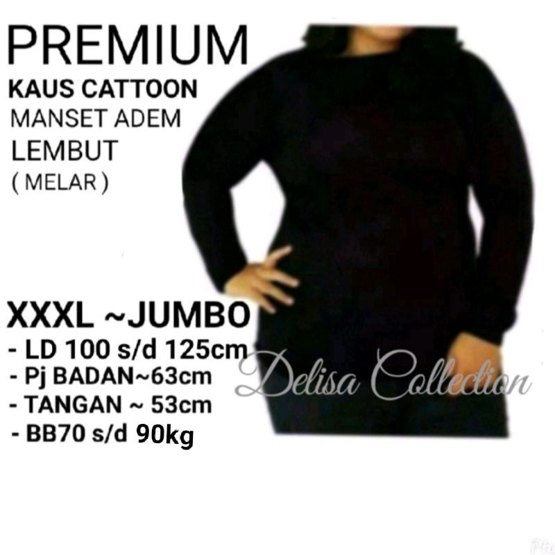 MANSET KAOS COTTOON RAYON SUPER PREMIUM JUMBO