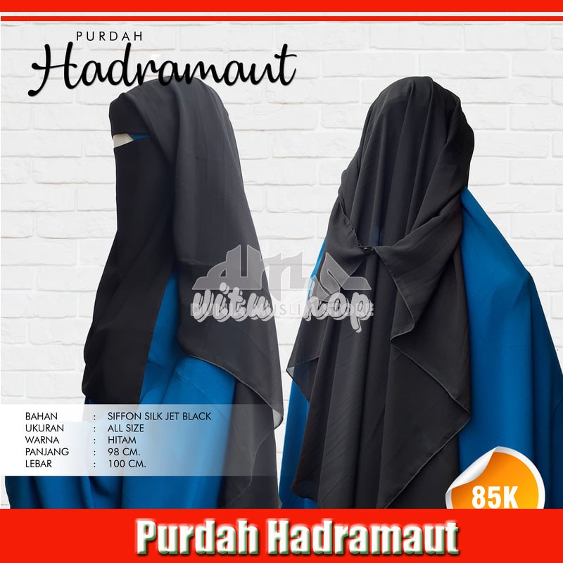 [Vitu Shop] Purdah Hadramaut / Niqob Cadar Hadramaut Yaman