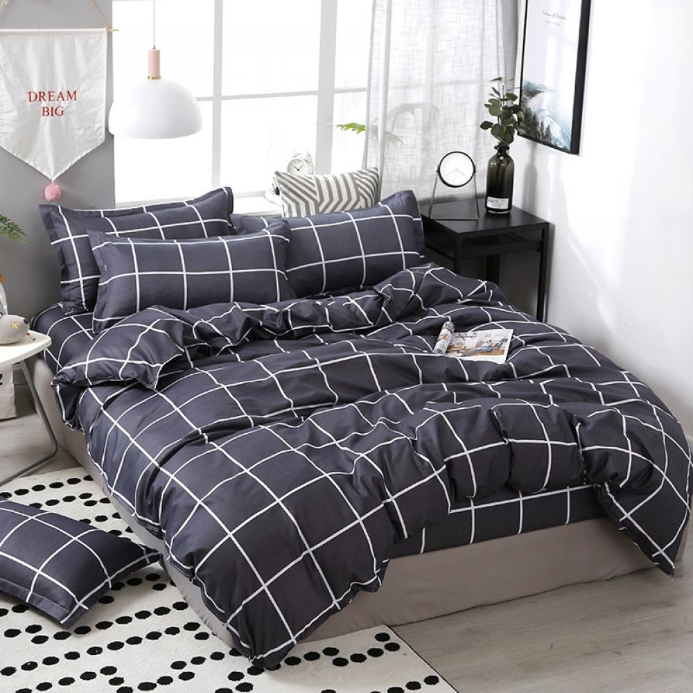 SPREI MOTIF AESTETIC KOTAK KOTAK SPREI KATUN LOKAL BAHAN KATUN DISPERSE ASLI ADEM TIDAK LUNTUR SPREI MURAH MOTIF MINIMALIS