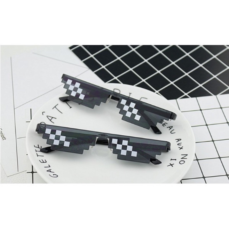 (GS) Kacamata Design Mosaic Garis 6 Unisex