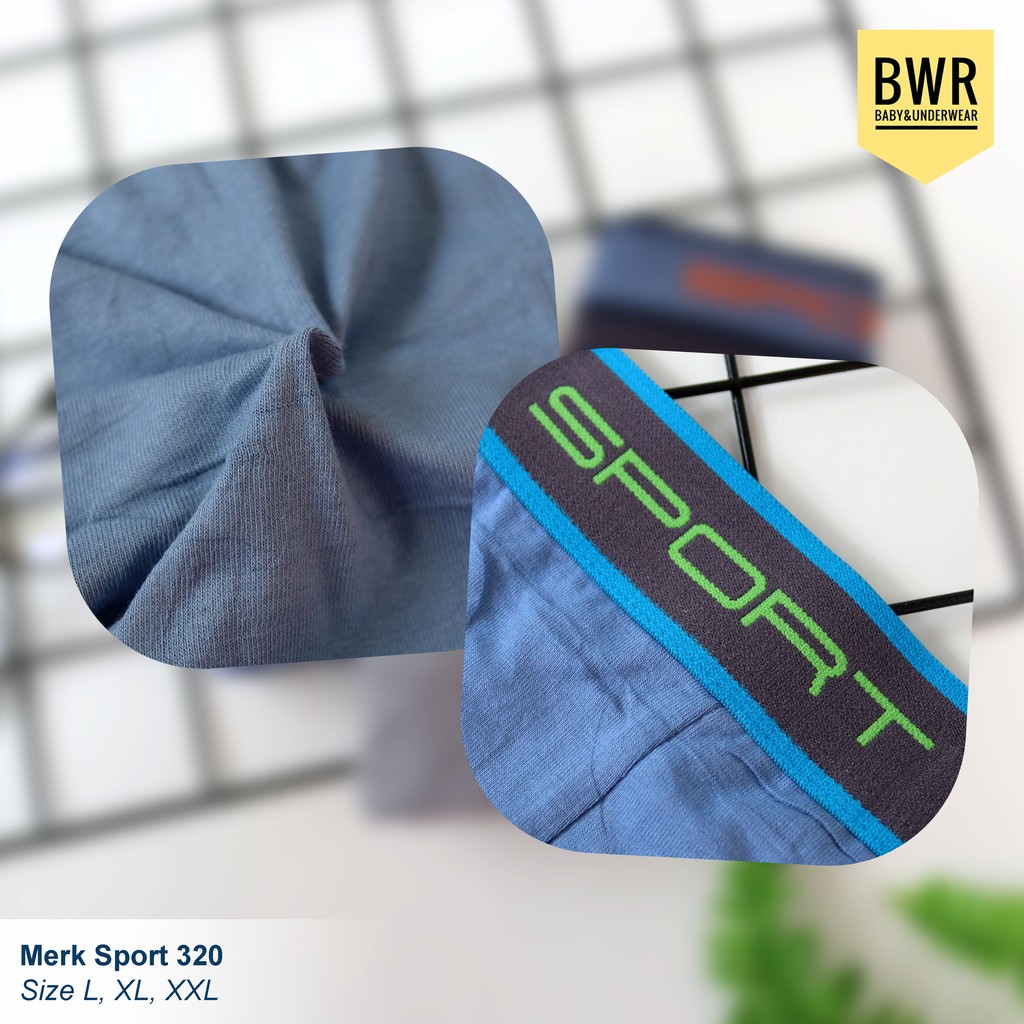 [ 3pc ] Boxer SPORT Pria Dewasa | Celana Dalam Boxer Pria Sport Sempak Laki Laki || Bwr