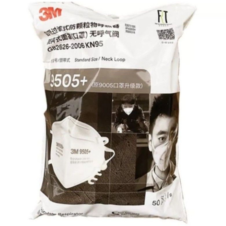 Masker 3M KN95/N95 9505+ 1 Bag isi 50pcs