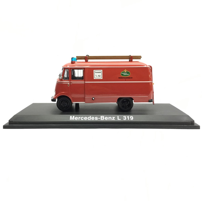 Schuco Mercedes Benz L 319 Werkfeuerwehr Merah Skala 43