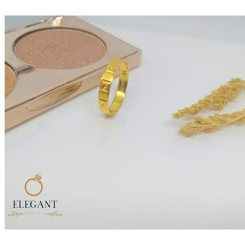 Cincin Emas 2 Gram Kadar 375 Cincin Plat Emas Selep