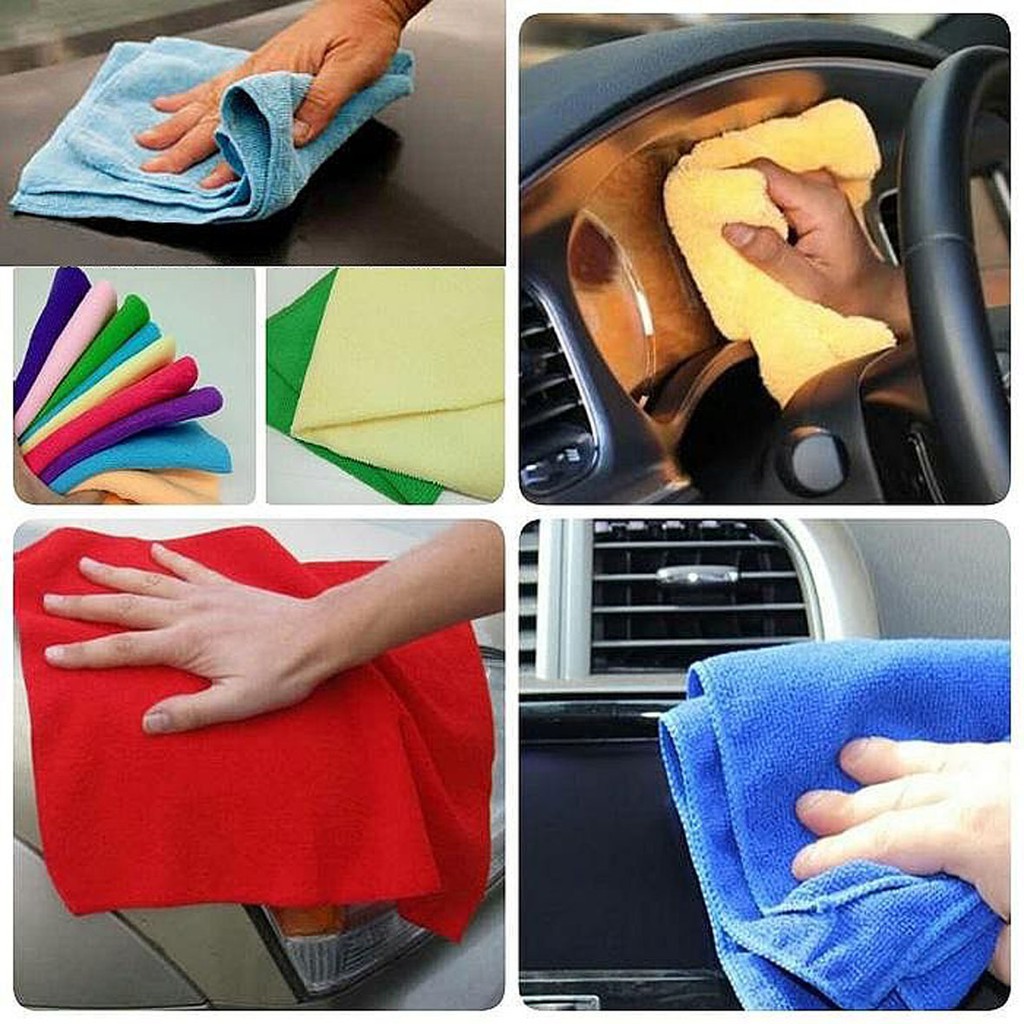 KAIN LAP MIKROFIBER MICROFIBER CLEANING CLOTH KAINLAP DAPUR MOBIL MOTOR SERBAGUNA BEST QUALITY VA215