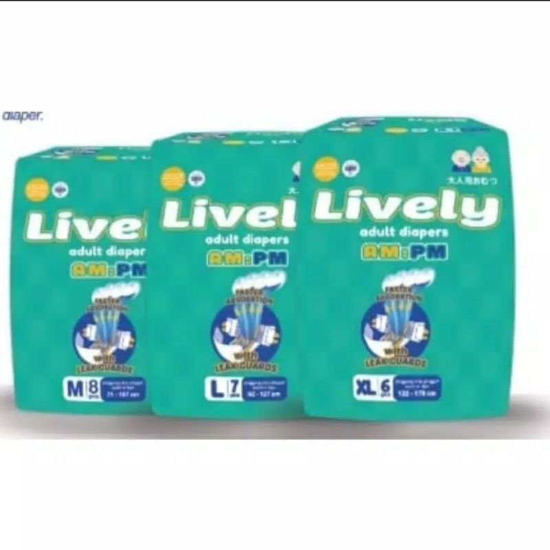 Original POPOK DEWASA LIVELY Exp Baru