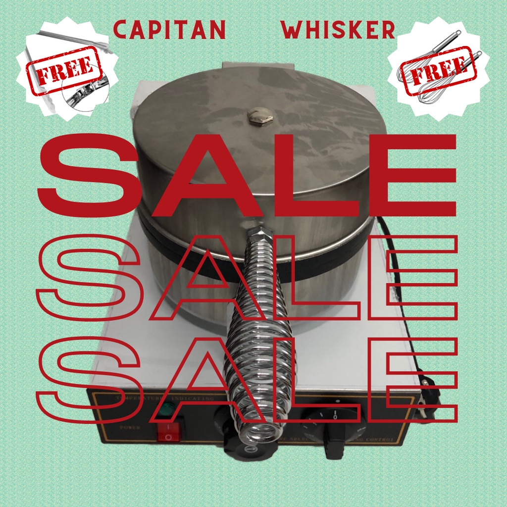 Mesin Croffle Listrik Mesin Waffle Listrik GRATIS CAPITAN DAN WHISKER