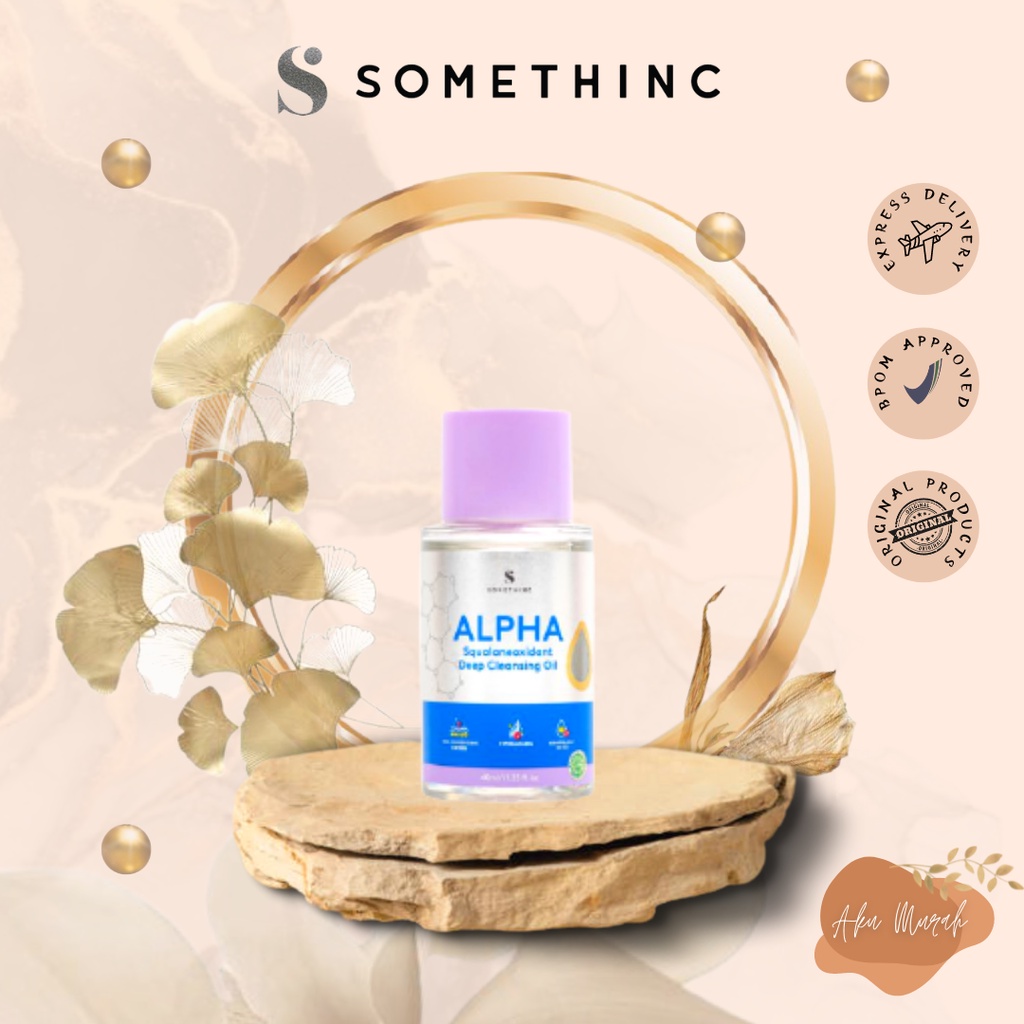 ✨ AKU MURAH ✨SOMETHINC Alpha Squalaneoxidant Deep Cleansing Oil