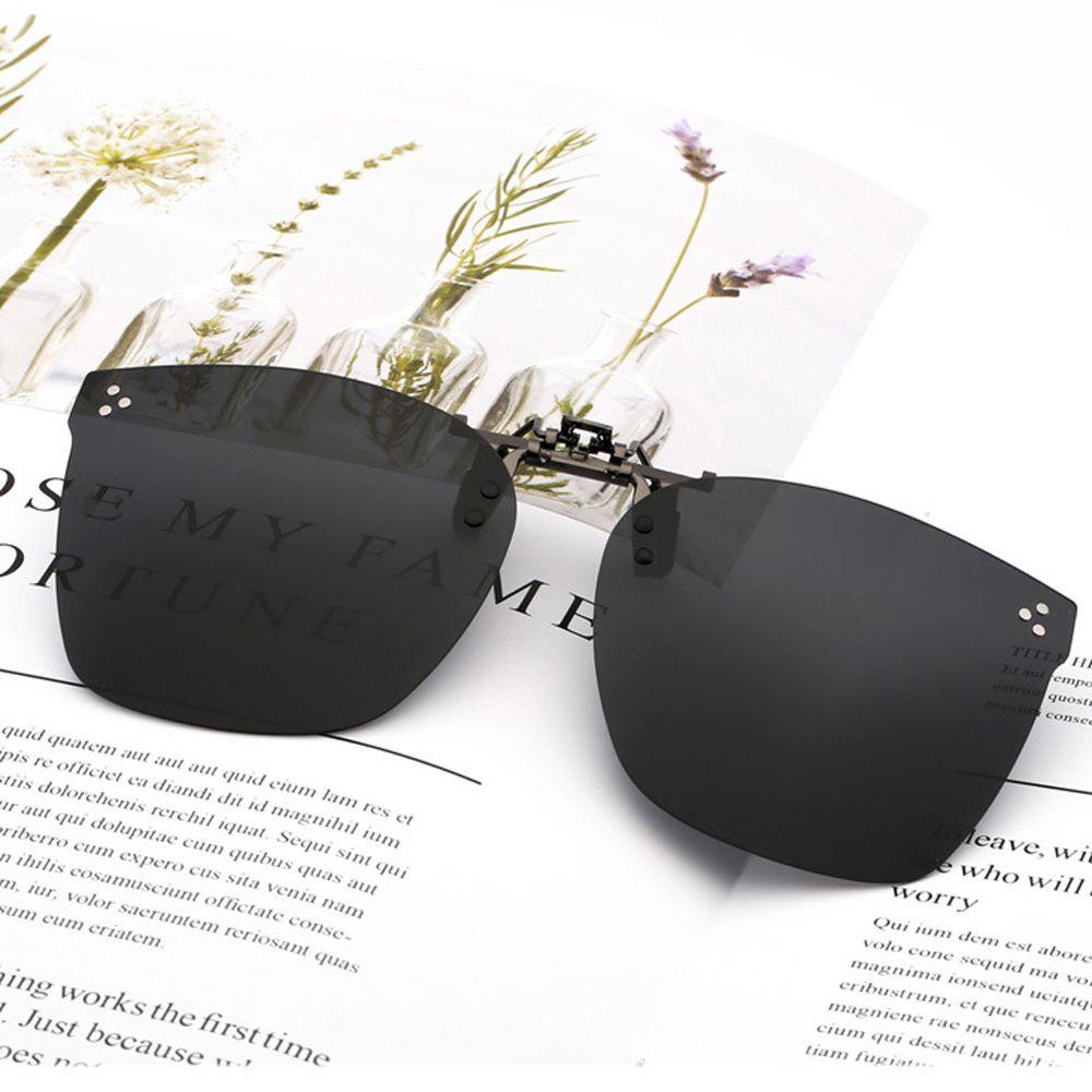 Nickolas1 Night Vision Sunglasses Polarized Untuk Wanita Pria Kacamata Klip Perlindungan UV Night Vision Kacamata Anti-UV Kacamata Anti Silau Miopia Kacamata Klip