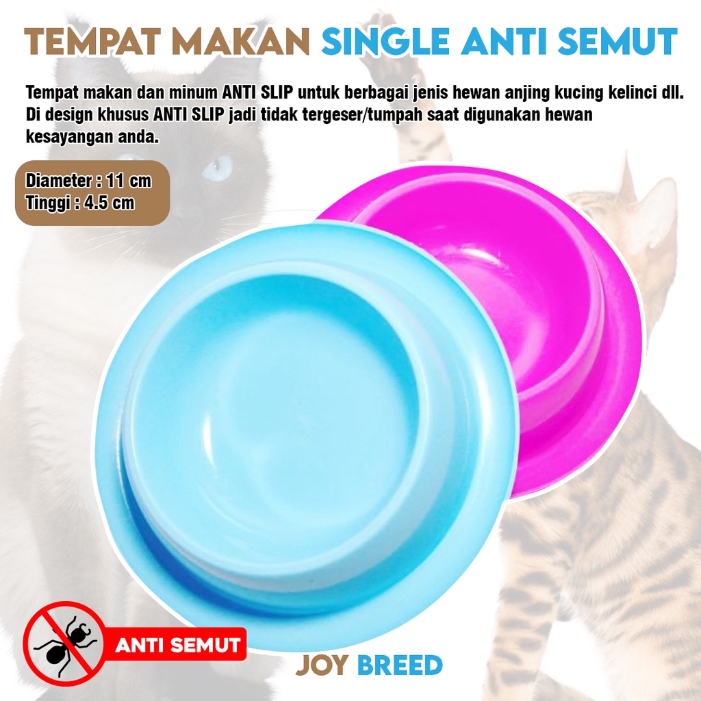 TEMPAT MAKAN KUCING ANJING KELINCI ANTI SEMUT MODEL SINGLE