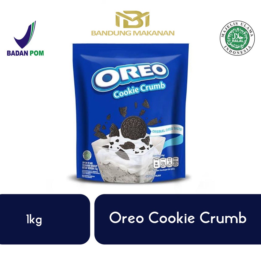 

OREO COOKIE CRUMB ORIGINAL HALAL MUI - 1kg