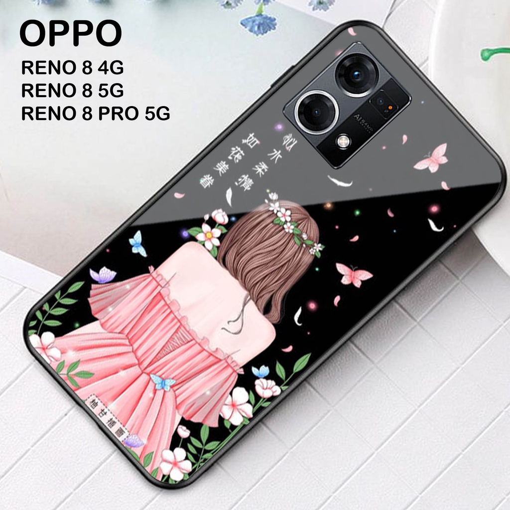 [A02] Softcase Kaca Kilau Oppo Reno 8 4g / Reno 8 5g / Reno 8 pro 5g  / Case Hp Oppo Reno 8 4g / Ren