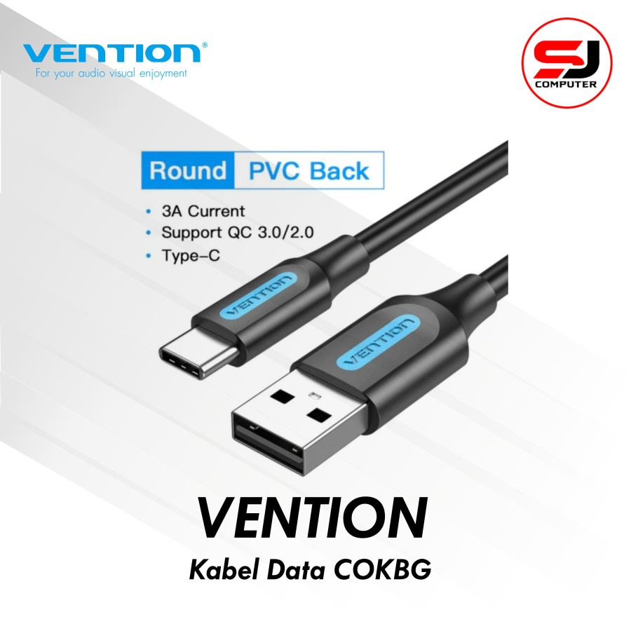 Vention Kabel Data Type C Fast Charging Samsung Xiaomi 1.5M - COKBG