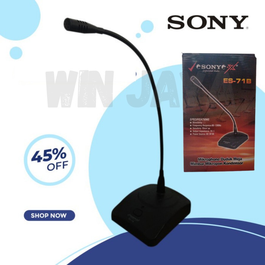 MICROPHONE/MIC MEJA/MIC DUDUK/MIC MIMBAR SONY ES-71B