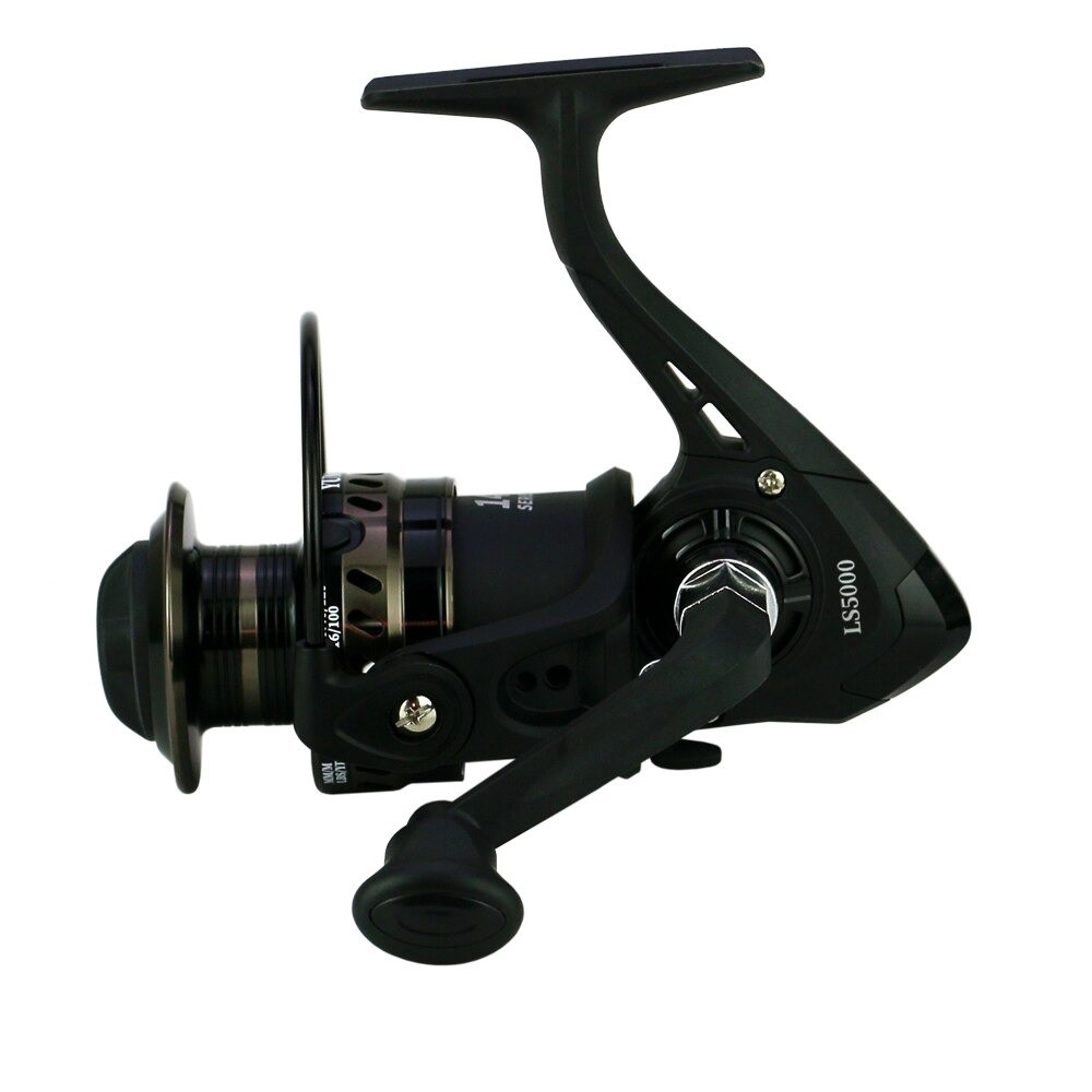 YUMOSHI LS5000/LS4000 Reel Pancing Fishing Reel 14 Ball Bearing 5.2:1 - Black - 3ITH0LBK