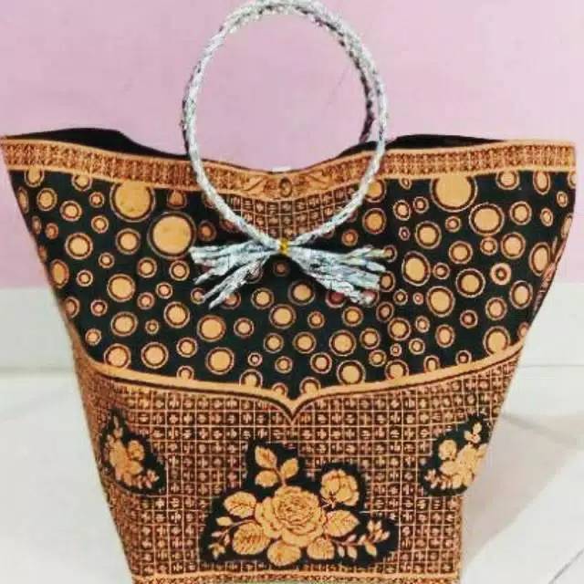 

Tas hajatan batik mewah elegan tali bulat spond bound 22