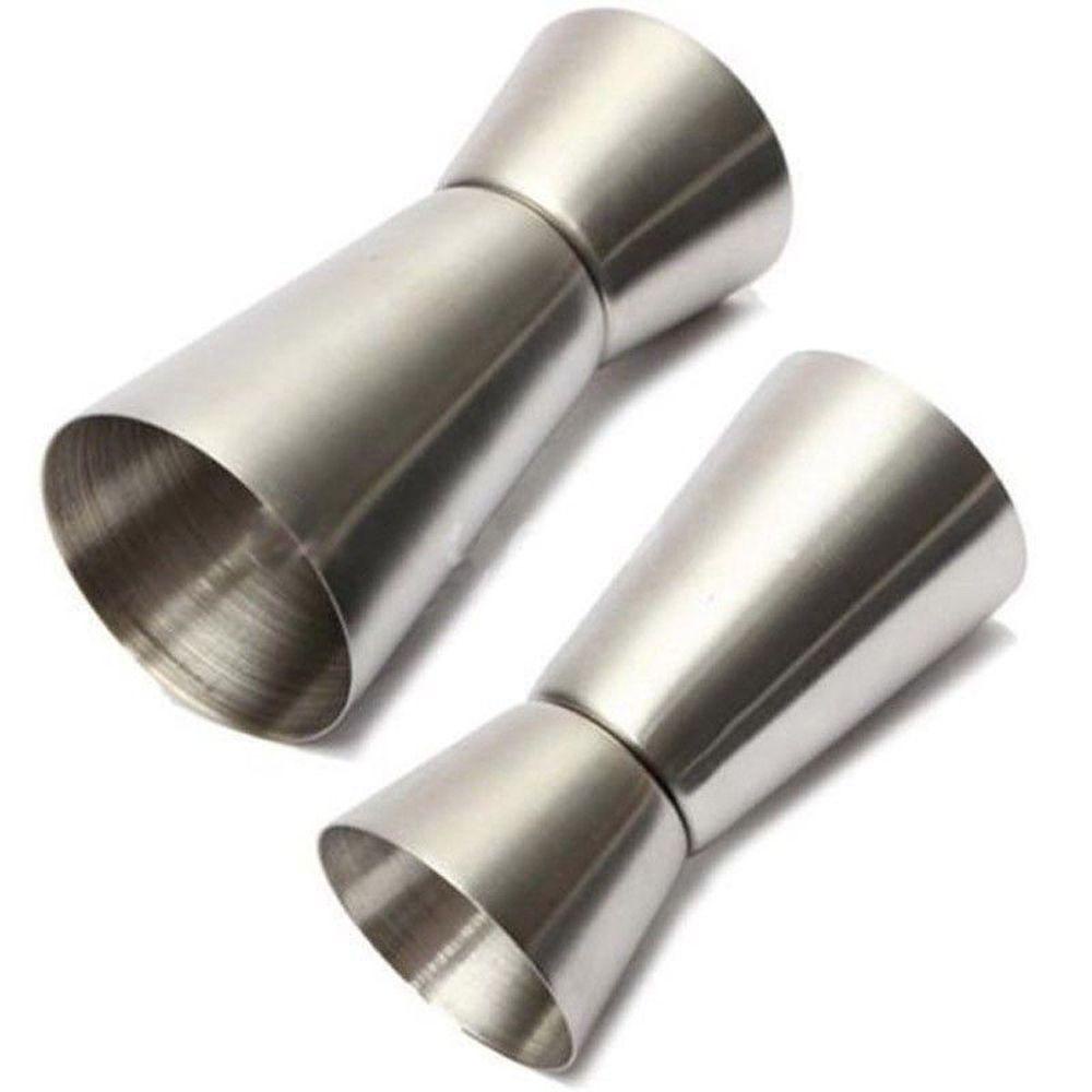 Populer Gelas Ukur 25/50ml Dual Shot Stainless Steel Barware Cocktail Mug