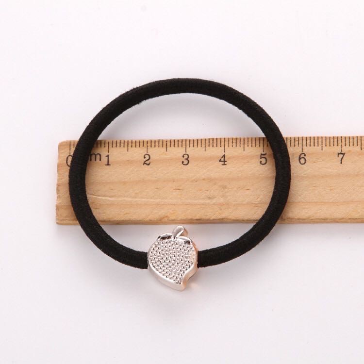 PA Ikat Rambut Wanita Simple Bahan Karet Gelang Polos Korea Eksklusif Hitam Aksesoris Rambut - BF / IR012