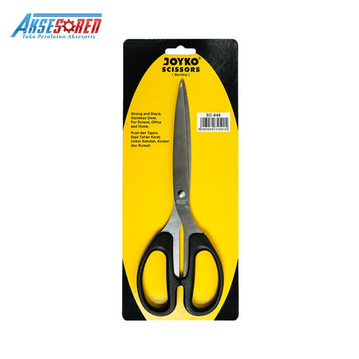 

GUNTING JOYKO SCISSORS BESAR [SC-848] / GUNTING SUPER TAJAM / GUNTING HITAM SCISSORS / GUNTING PEMOTONG KERTAS PLASTIK KAIN / GUNTING JUMBO / CUTTER PEMOTONG LAKBAN RUMPUT/ ALAT POTONG RAMBUT / ALAT PERLALATAN DAPUR / GUNTING KARDUS JOYKO