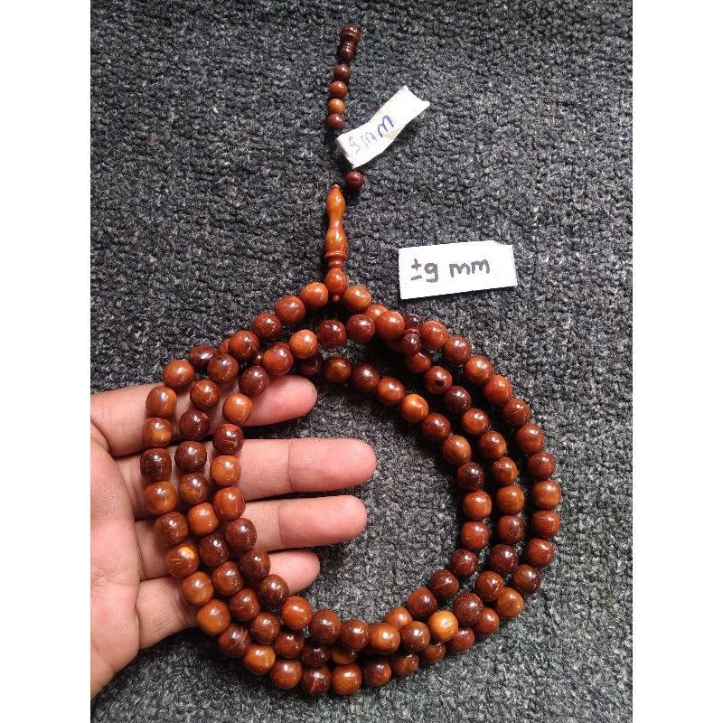 tasbih kokka bulat ± 9 mm ( 9mm ) 99 butir