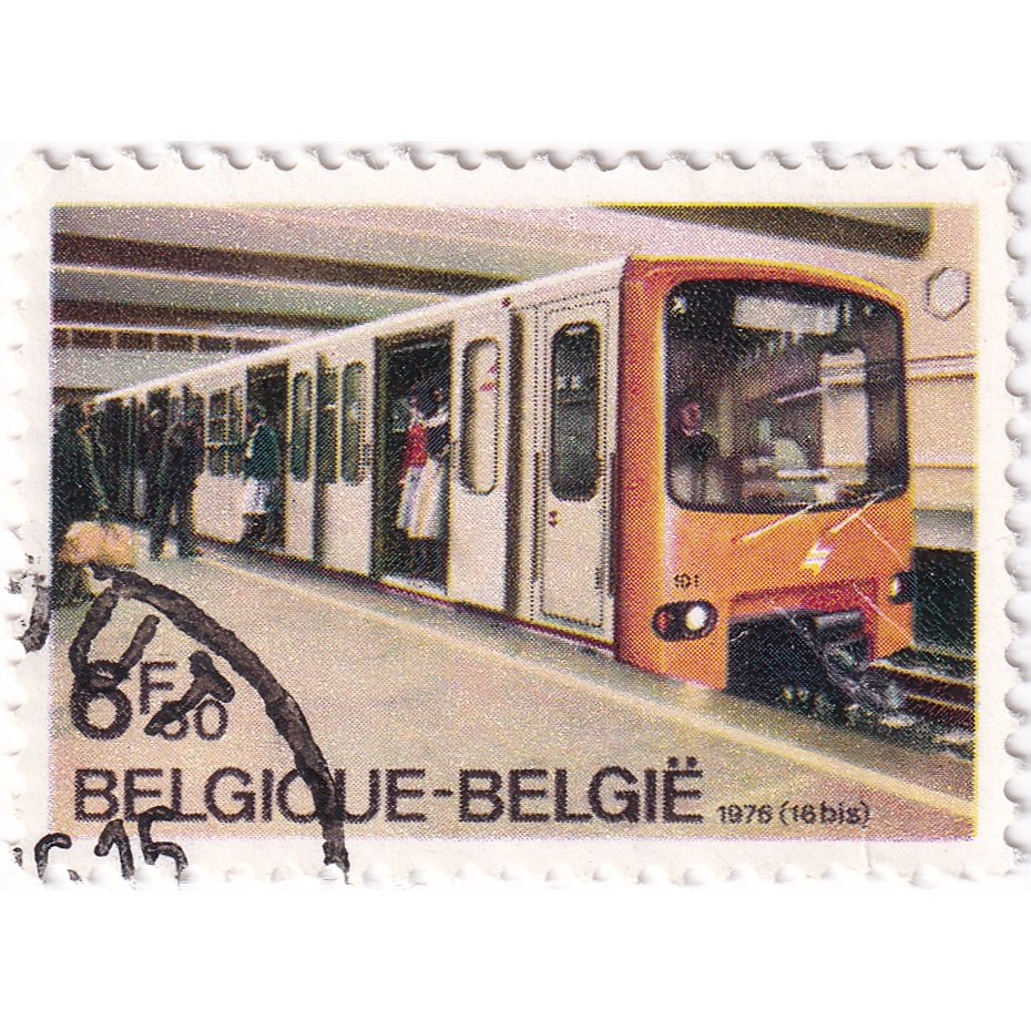 

Prangko Belgium 1976 - Opening of the Brüssels Metro Used